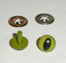 Katzenaugen Kunststoffaugen grün 8mm Schlitzpupille Sicherheitsaugen Steiff 18
