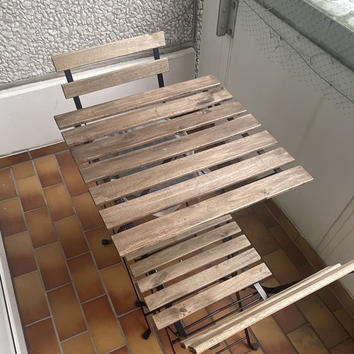 Balkonmöbel set klapptisch - -,