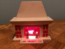 Kamin beleuchtet   Puppenstube