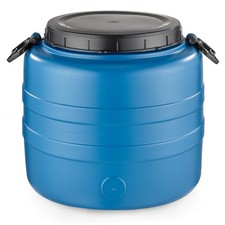 Weithalsfass Fasssilage Gepäcktonne Gärfass Gärbehälter Futtertonne 30 L blau