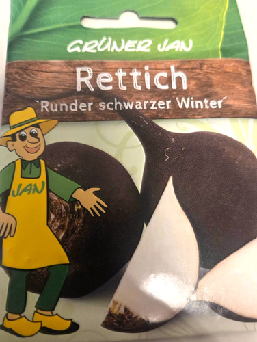 Rettich runder schwarzer - runder,