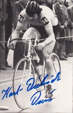 Autogramm -Karl-Dietrich Diers (Radsport) - DDR-Karte