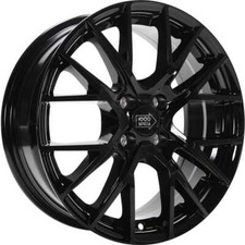4x 1000 Miglia MM10094 gloss black 6.5x16 ET18 - LK4/108 ML65.1 Felge Alu