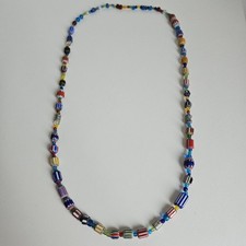 Vintage Glasperlen Kette bunt
