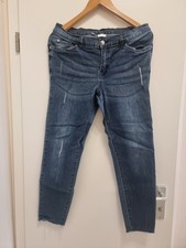 ⚡️NEU⚡️ Bodyflirt Damen Mode Herbst Jeans Hose Dunkelblau Destroyed Größe 44 