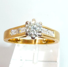 Ring 750 Gold 1.01 ct