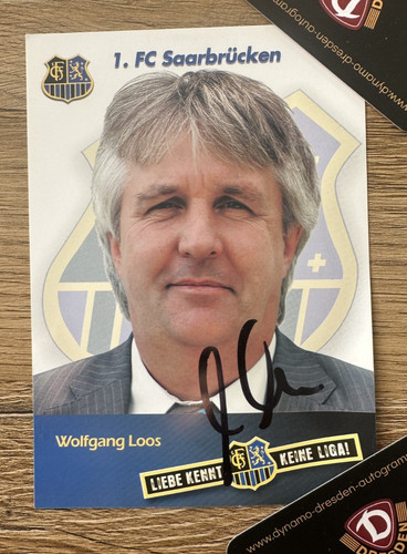 Autogrammkarte wolfgang loos - wolfgang,