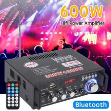600W HiFi-Verstärker 220V Bluetooth Mini Endstufe USB SD AUX Musik Sound Party