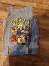 Feuerwehrmann Sam Hemd / Achselshirt - Gr. 98 von C&A - guter Zustand