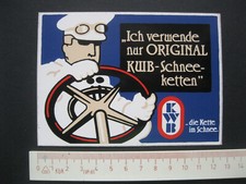 Ich verwende nur ORIGINAL KWB-Schneeketten Sticker Aufkleber Reklame Werbung