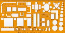 ZEICHEN SCHABLONE ROTRING 853 783 MÖBLIERUNG 1:50 ROTRING 853783