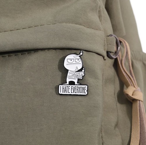Hate everyone funny pin - everyone,