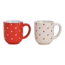 Tasse Kaffeebecher Herz Dekor