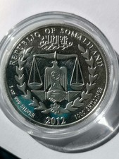 Somalia  1000 Schillings 2012 - 1 OZ  0,999 Silber - Year of  the Dragon