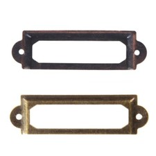 Etikettenrahmen Etikettenhalter Schubladenetikett Namenschild für Schubladen 58!