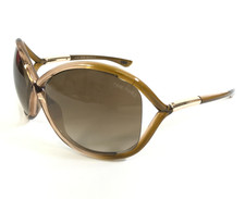 Tom Ford Sonnenbrille Whitney TF9 74F Transparent Brown Rahmen Mit Gradient