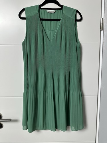 Kleid plissee plissiert grün - kleid,