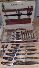Besteckkoffer Messerset Messer Schere Kaiserkoch 24 teilig handmade rostfrei neu