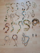 Modeschmuck Konvolut , Ketten lang und kurz, Armbänder und Ohrhänger