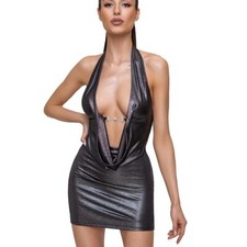 Neckholder mini kleid xl - mini-kleid, s-xl