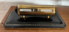Alter Dauerkalender, Drehkalender, Sockel Leder, Niederlande