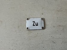 Altes kleines Emaille Schild