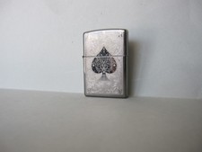 Zippo Bradford USA - Benzinfeuerzeug - PIK  AS Emblem - Jahrgang I 20 - Silber