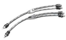 1 Paar Cinch Y-Kabel Chinch Verteiler doppel Stecker Stereo extrem störfest