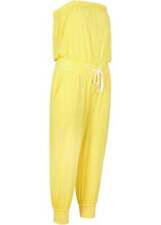 Neu Bandeau-Jumpsuit Gr. 36/38 Softgelb Damen Damenoverall Hosenanzug