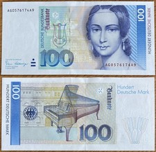 ?? 100 Deutsche Mark ❌ DM  Schein Bundesbank 2.Januar 1989 ❌ AG0576174A9 ??