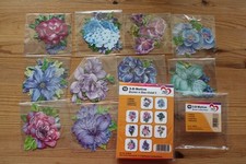 20x 3D-Motive Blumen in