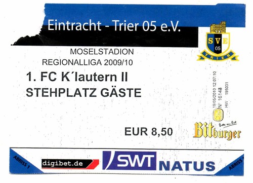 Ticket eintracht trier - bl,