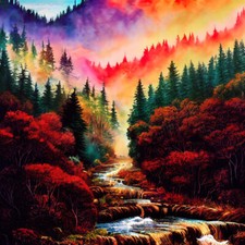 Wandbild: Schöne bunte