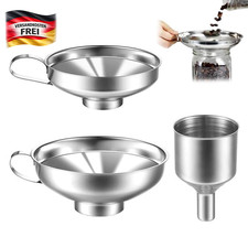 3 Stück Edelstahl Trichter -