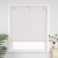 Raffrollo mit Ösen Landhaus