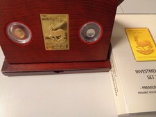 INVESTMENT COIN SET 2009 - 50 + 250 Kwacha in 999 Gold (1,24g) MALAWI Springbock