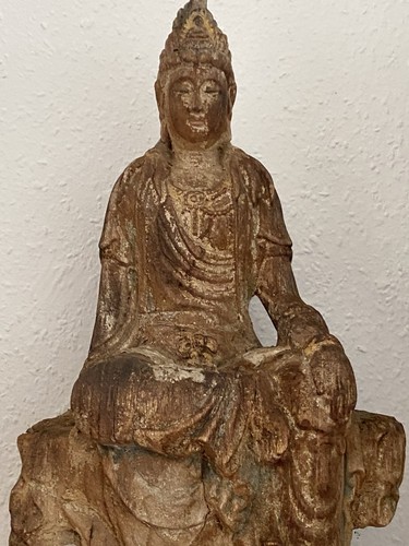 Handgeschnitzte buddha statue - handgeschnitzte,