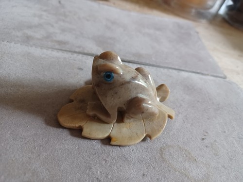 Figur frosch speckstein - frosch,