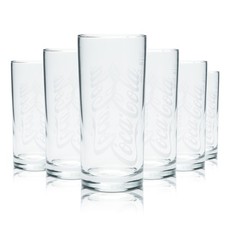 6x Coca Cola Glas 0,3l Becher