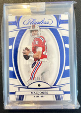 Mac Jones Sapphire 2022 Panini Flawless Football Patriots San Francisco 49ers QB