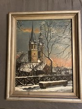 Gemälde Öl Leinwand mit Einer Bilddarstellung 50 x 40 CM