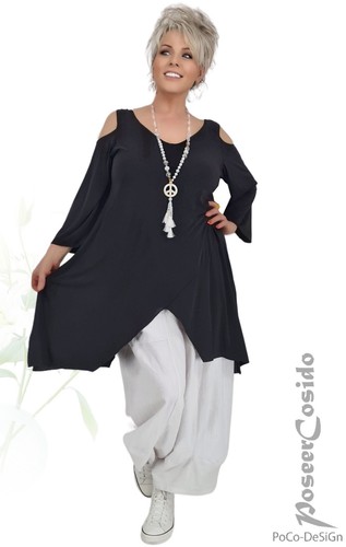 Lagenlook tunika shirt cut out - tunika,