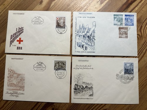 Ddr ersttagsbriefe fdc - 8x,