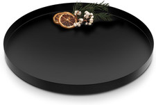 Rundes Dekotablett Edelstahl