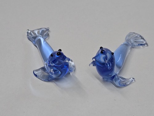 Dekorative zwei glasfiguren - dekorative,