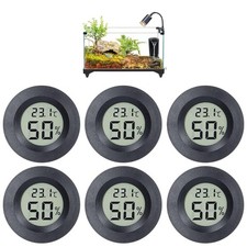 6Pcs Digital Hygrometer Mini