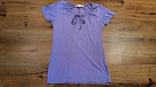 She Top Design Oberteil Shirt Bluse Lila Baumwolle Elegant Schick Gr. 38 M Neu