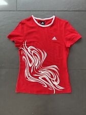 Adidas T-Shirt Gr.38 36 M S rot weiß Russia Rußland Sport Olympische Spiele TOP