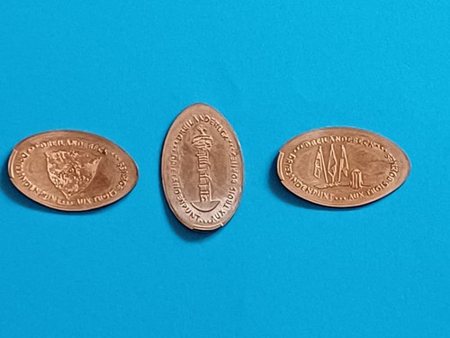 Elongated coins dreiländereck - coins,