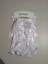 50 x Antennenschleifen weiß -